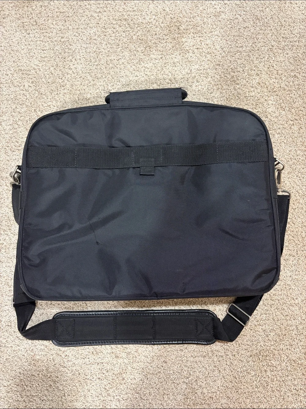 HP Black and Dark Gray Laptop Briefcase with Shoulder Strap